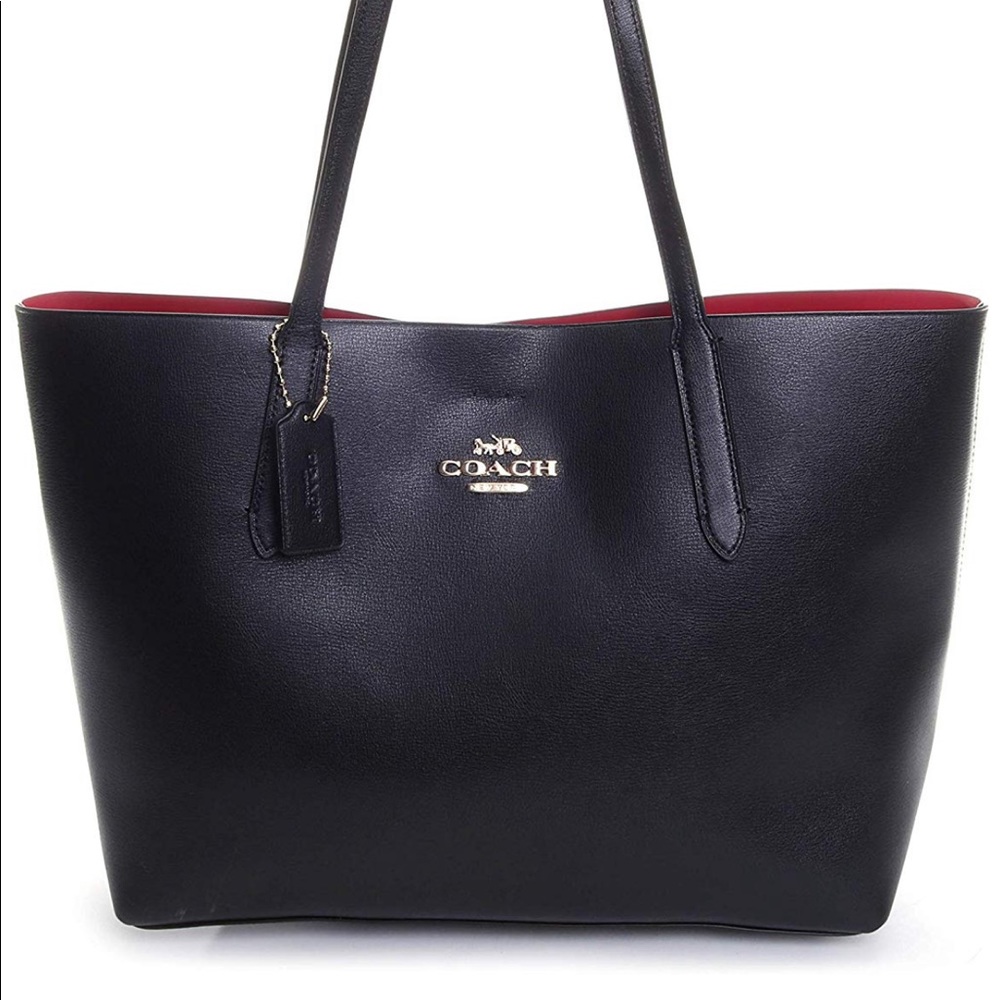 Coach leather avenue tote